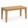 Table à manger rectangulaire chêne massif naturel 140 x 80 x 75 cm